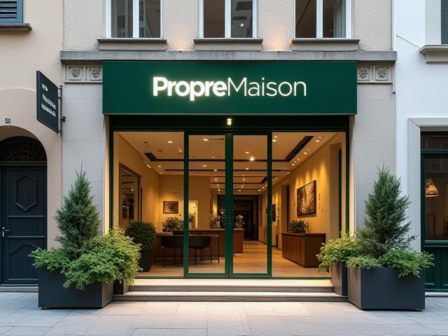 Façade moderne du bureau PropreMaison à Lyon, rue de l'Industrie